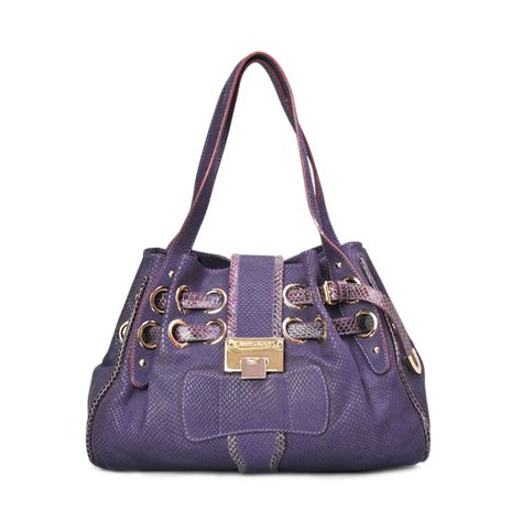 Purple Snakeskin Bag 